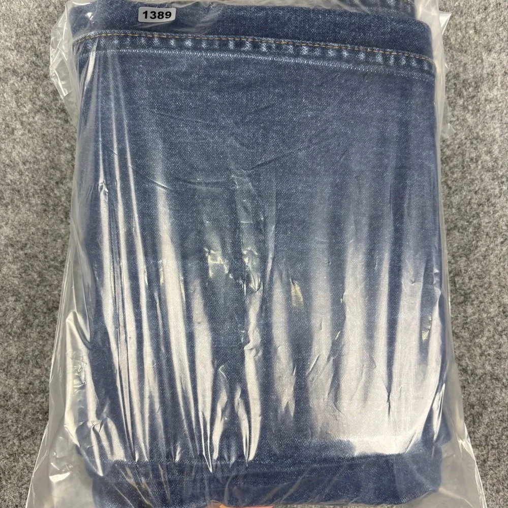 Wrangler FR Jeans Mens 38x32 Relaxed Flame Resistant 31MWZ Dark Wash Blue Denim